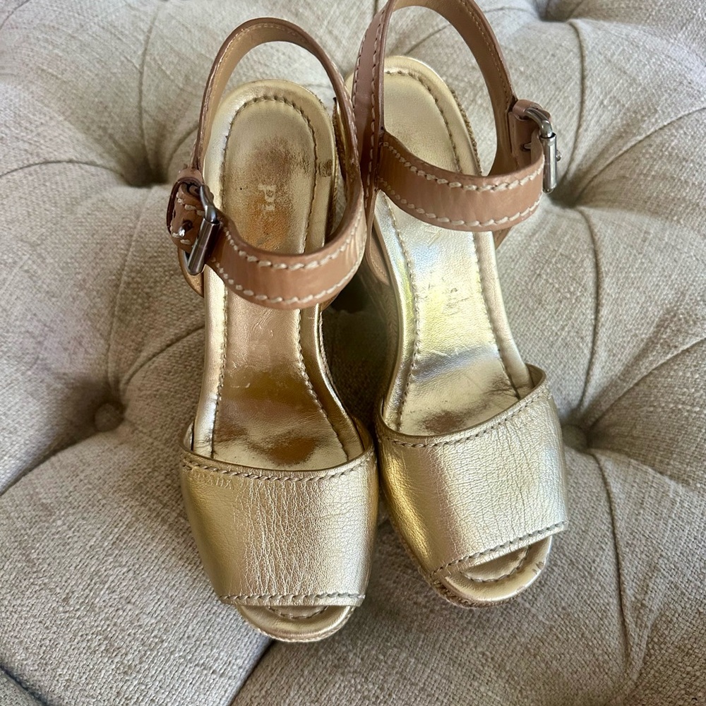Prada Wedge Sandals